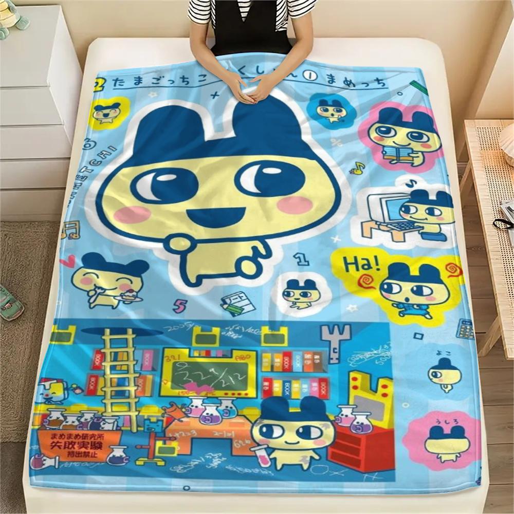 

1PC Tamagotchi Print Flannel Blanket, High quality Comfortable for All Seasons, Home Decor, Warmth and Comfort, Perfect for Christmas Gifts189 80cm x 120cm