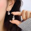 Fashion Exquisite Small Fragrant Pearl Stud Earrings Spiral Design High-End Earrings Light Luxury Niche Temperament Versatile Earrings