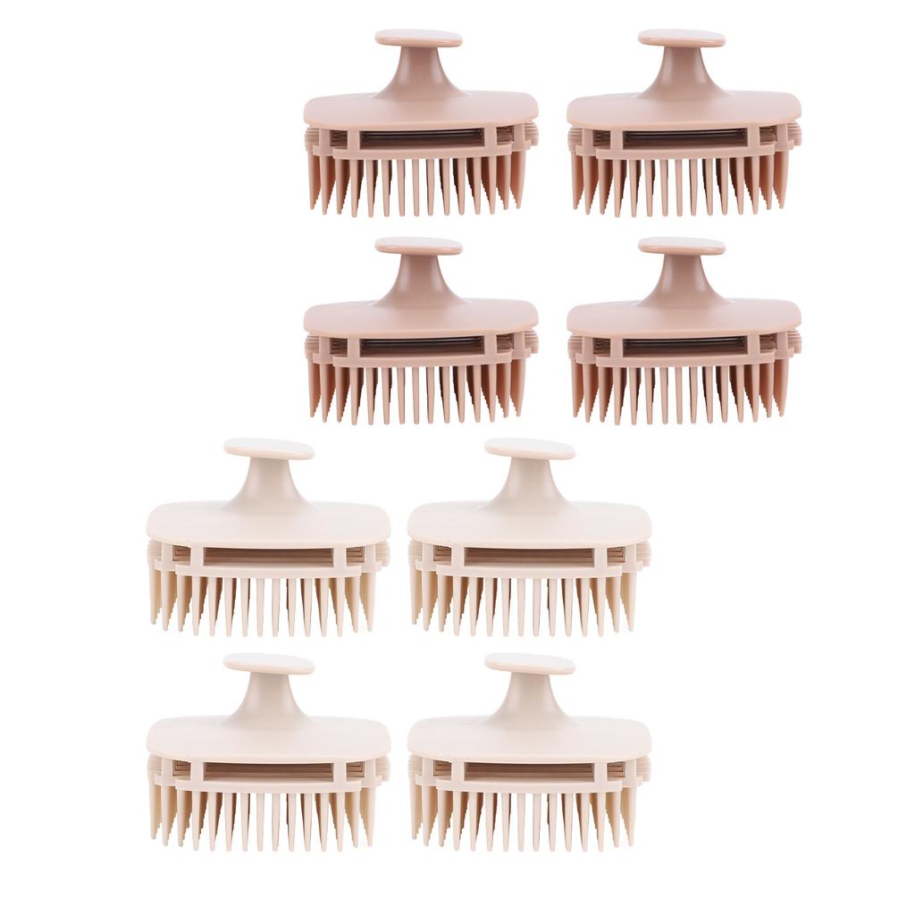 4PCS Hair Scalp Massager Promotes Circulation Dandruff Removal Deep Cleansing Ergonomic Design Shamp