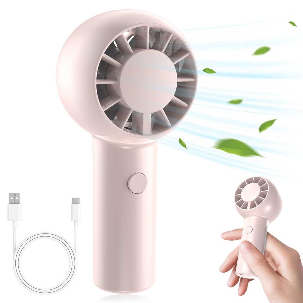 Handheld small fan, bladeless cold air, portable and portable mini USB charging, silent electric fan