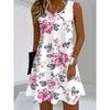 Frühlings- und Sommer-Freizeit-Ärmelloses Kleid für Damen