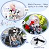 Funsland Spiral Pram Toys for Babies, Musical Infant Car Seat Toys Stroller Spiral Hanging Toys for Baby Girl 3-12 Months, Sensory Early Education Fo
