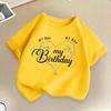 My Birthday Heart Cute Children Print Tshirts Summer Girls Casual Funny Colorful Tops Kids Comfortable ONeck Short Sleeve Tees