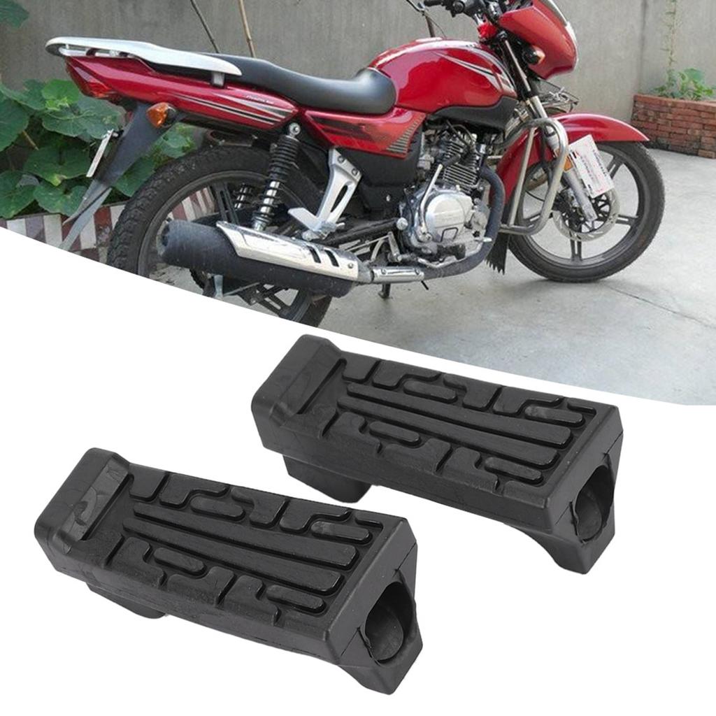 1 Pair Rubber Front Pedal Footrest Foot Pegs Fit for Yamaha YBR 125