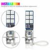 1 para samochodów Led Lights H1 H3 880 881 5050 12smd Rgb kolorowe światła przeciwmgielne do jazdy reflektory z pilotem