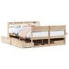 VidaXL Bed Frames Without Mattress 120x200 Cm Solid Pine Wood 3307125