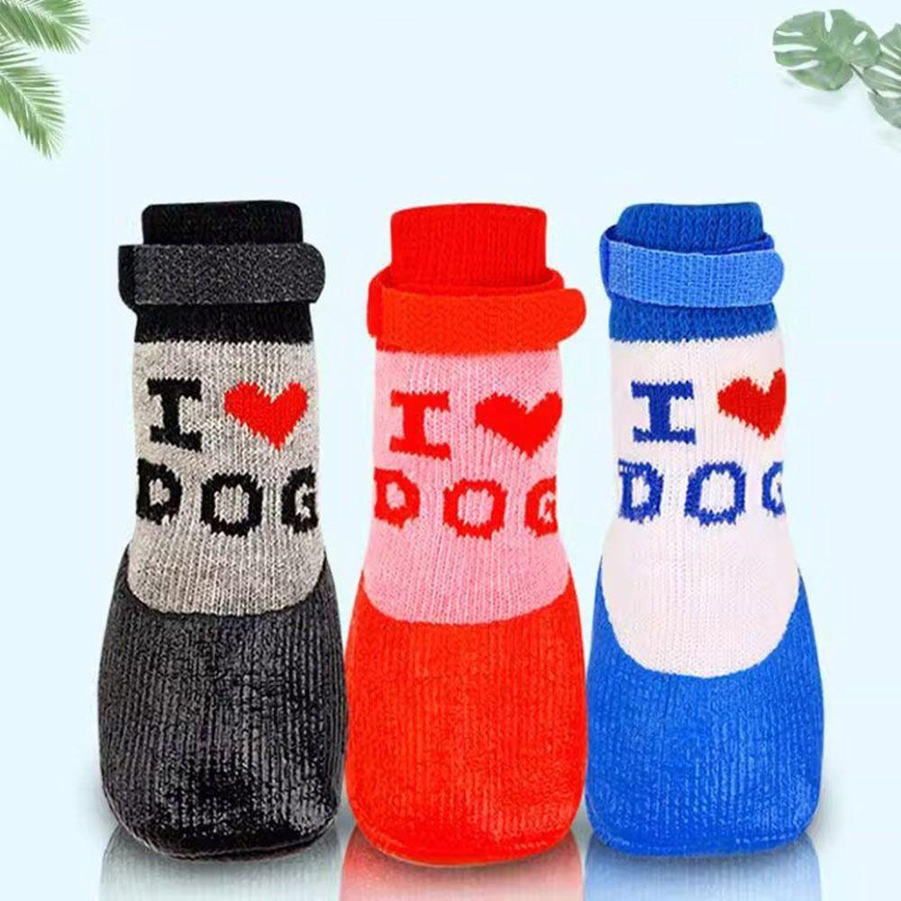 Anti-slip Pet Boots Waterproof Dog Foot Cover Cute Dog Shoes  Pet Supplies