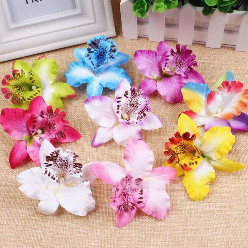 

«Искусственные цветы орхидеи премиум-класса для домашнего и свадебного декора» фиолетовый