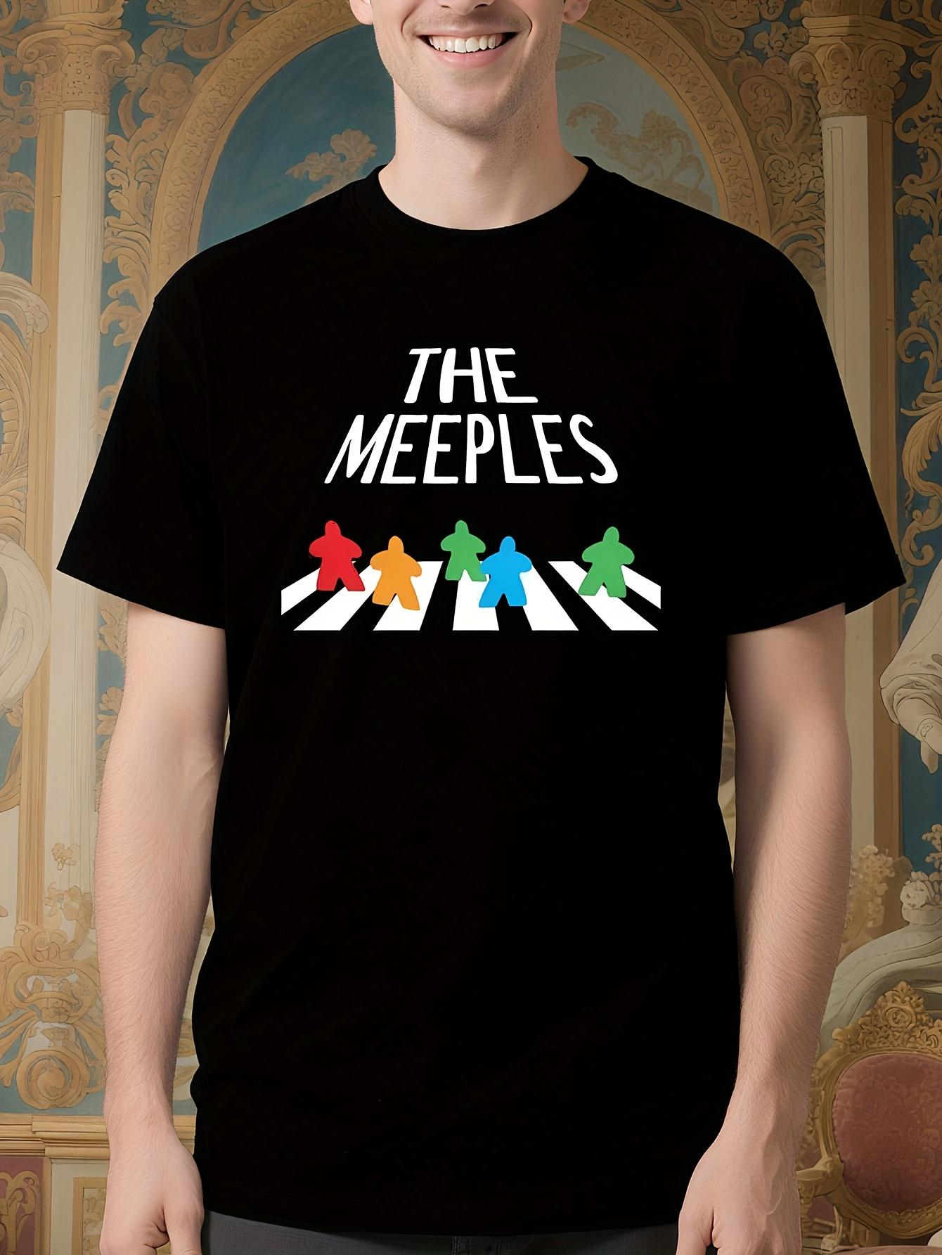 Meeples Board Game Enthusiast Cotton Tshirt - Casual Roun... XL