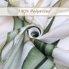 Bohemian Leaf Shower Curtain Watercolor Tan Leaf Floral Bathroom Curtain Polyester Waterproof Shower Curtain With Hook