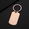 Holiday Gift Engraved Stainless Steel Keychain with Laser Color Print