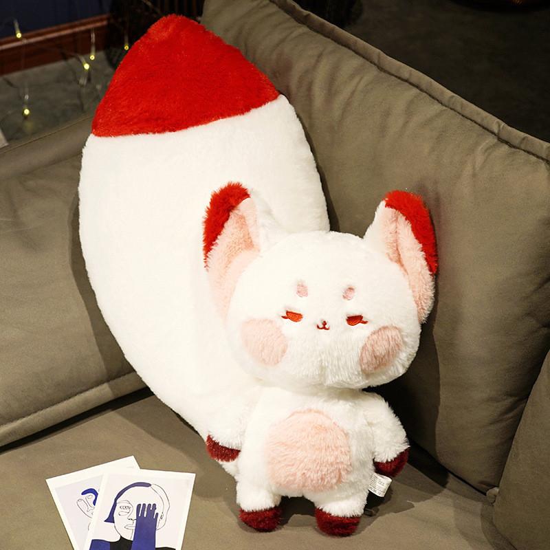 Big Tail Fox Plush Toy Cartoon Stuffed Animal Bedroom Decoration Gifts Kids