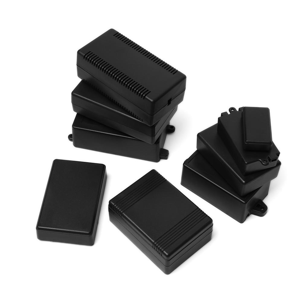 Waterproof ABS Plastic Project Box Storage Case Housing Instrument Case Black Enclosure Boxes Electronic Supplies High Quality