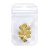 Ruyi Rich Golden Flower Nail Art Decorations: Chinese Style Jade Leaves & Golden Branches with Rhinestones