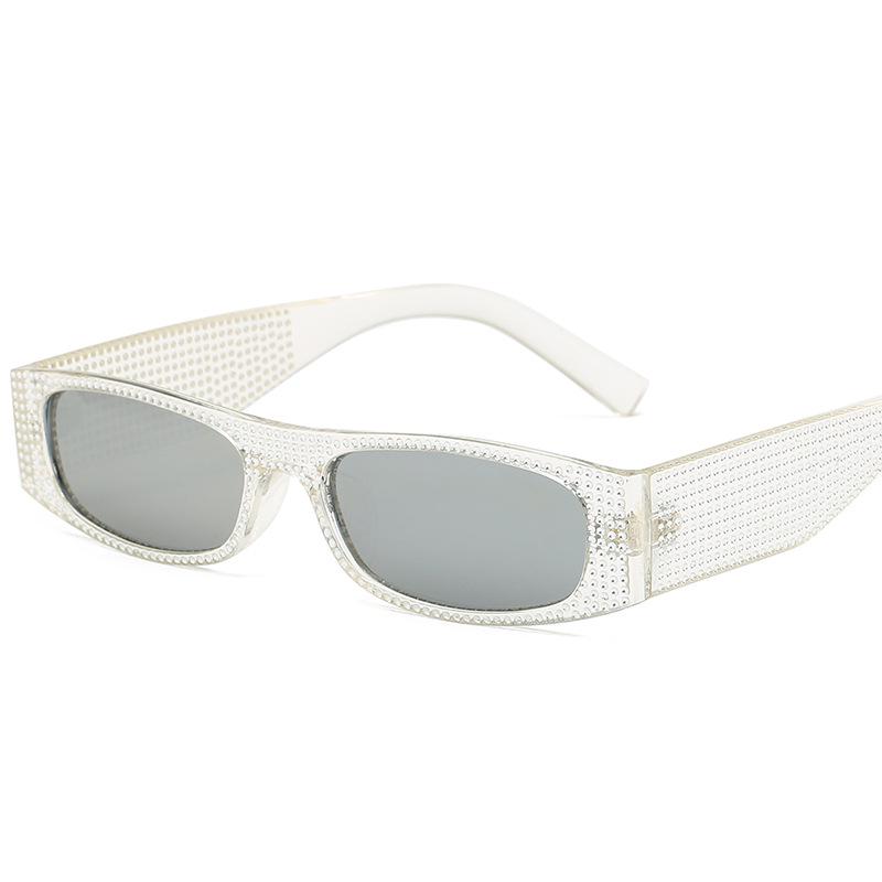 Retro Square Rhinestone Sunglasses – European & American Trend