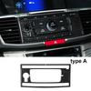 Carbon Fiber Central Console GPS Navigation Cover Trim For Honda Accord 2013-17
