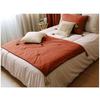 Cotton Bed Runner 90 X 190 Cm Cocon Terracotta