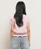GENERALIDEA Lace Pintuck Puff Blouse [Pink] / Gf2Lsh523