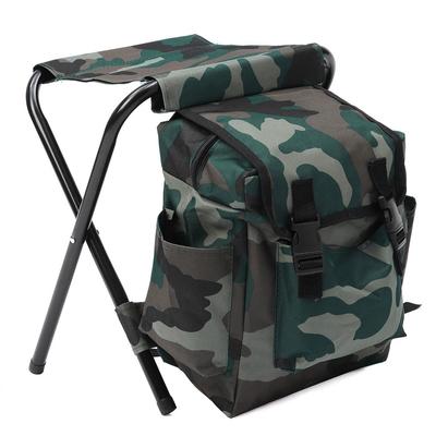 Tragbarer faltbarer Angelstuhl Hocker Camping Rucksack Outdoor Reise Schulter Sport Angelzubehör 16,54''X12,6''