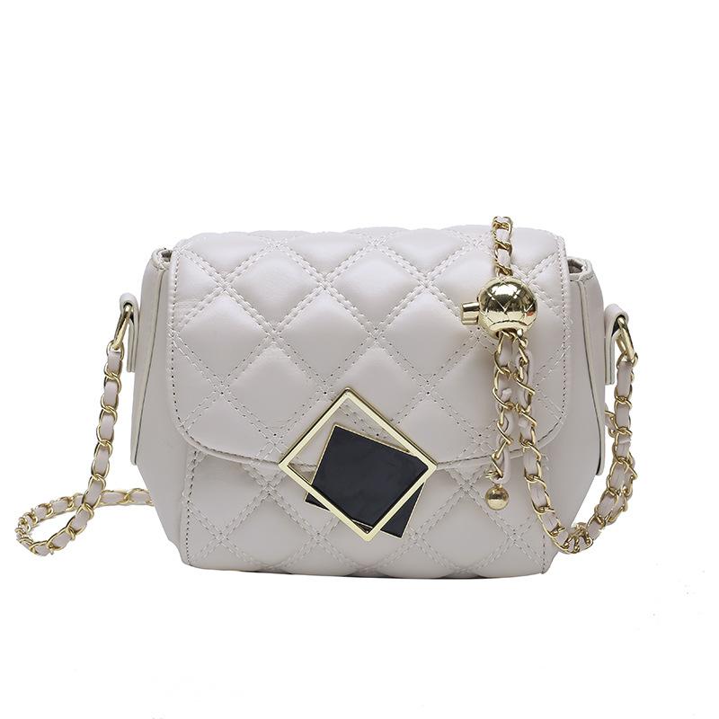 New Small Rhombus Shoulder Bag Fashionable Small Fragrant Small Square Bag Versatile Foreign Style Explosion Multi-layer Oblique Span Women's Bag