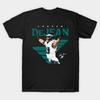 Men Black Print T-shirt Cooper Dejean No-Cut Transfer Paper Print Cotton Tshirt