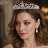 New Silver Color Bridal Tiara Rhinestone Sparkling Wedding Hair Accessories Hair Crown Bridal