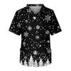 Men's Casual Short-Sleeved V-Neck Printed Front Pocket Top