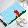 Cartoon Cute S-SnoopyS Door Mat Entrance Non-slip Doormat Washable Kitchen Carpet Hallway Rugs Bathroom Bath Door Mats