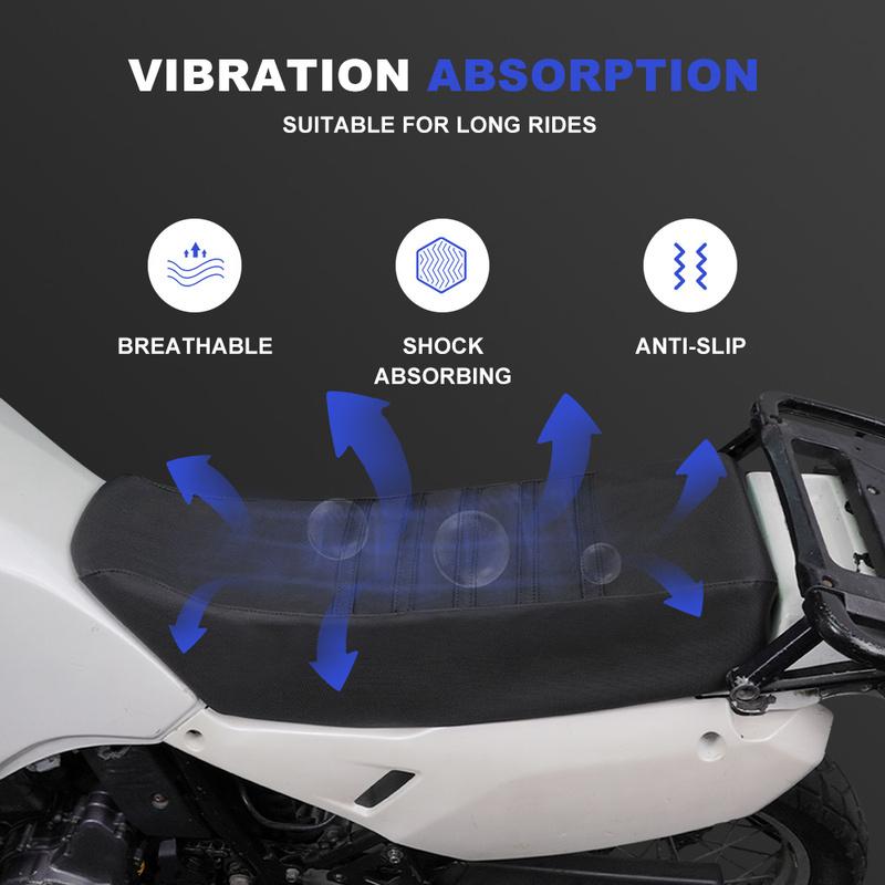 Motorcycle Seat Cover PVC Leather Waterproof Seat Saddle Cushion Cover Non-Slip Seat Cover KLR650 2008-2017 2018 For Kawasaki