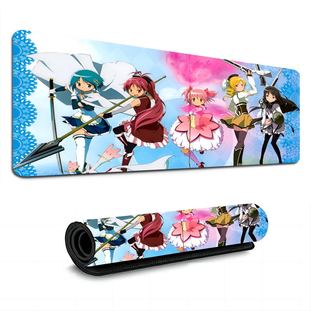 Cute Puella Magi Madoka Magica Mousepad Boy Pad Natural Rubber Gaming Desk Mat Size For Gameing World Of Tanks CS GO Zelda