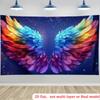 Large 2D Printed Party Banner with Rainbow Wings Design, High-definition Printing, Very Suitable As a Background for the Garage.