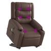 VidaXL Reclining Massage Armchair, Relaxation Chair with Adjustable Backrest and Footrest, Living Room Seat 3206557