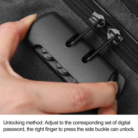 Fireproof Document Bag with Password Lock 3-Layer File Storage Case Water-Resistant Zipper Portable Travel Home Laptop Crchives Certificates