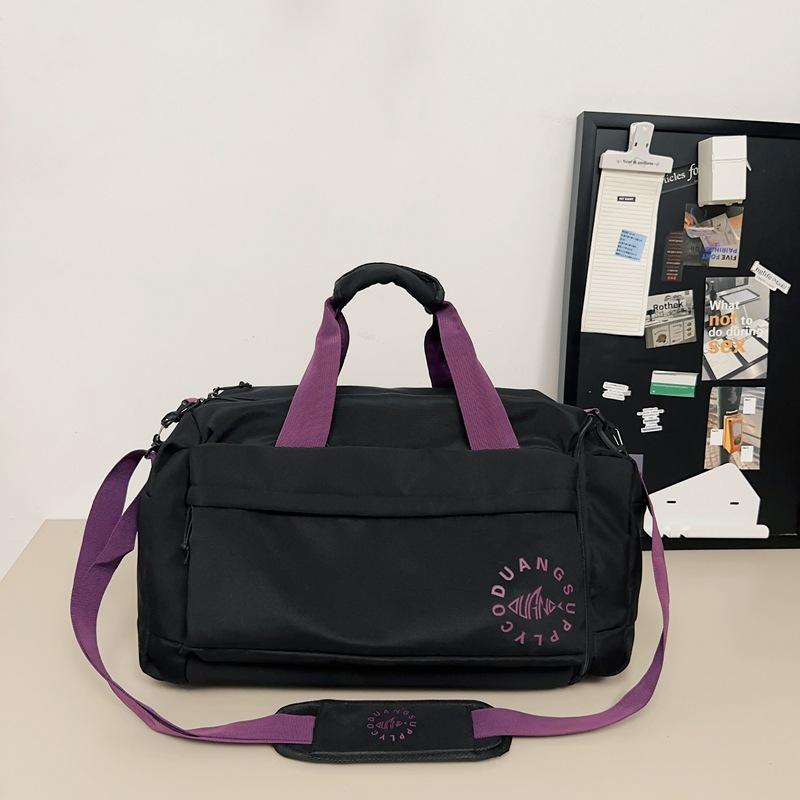 

Short-distance Large-capacity Travel Bag Women s Sports Gym Bag Multi-function Handbag Shoes Warehouse Duffel Bag Men average size чёрный