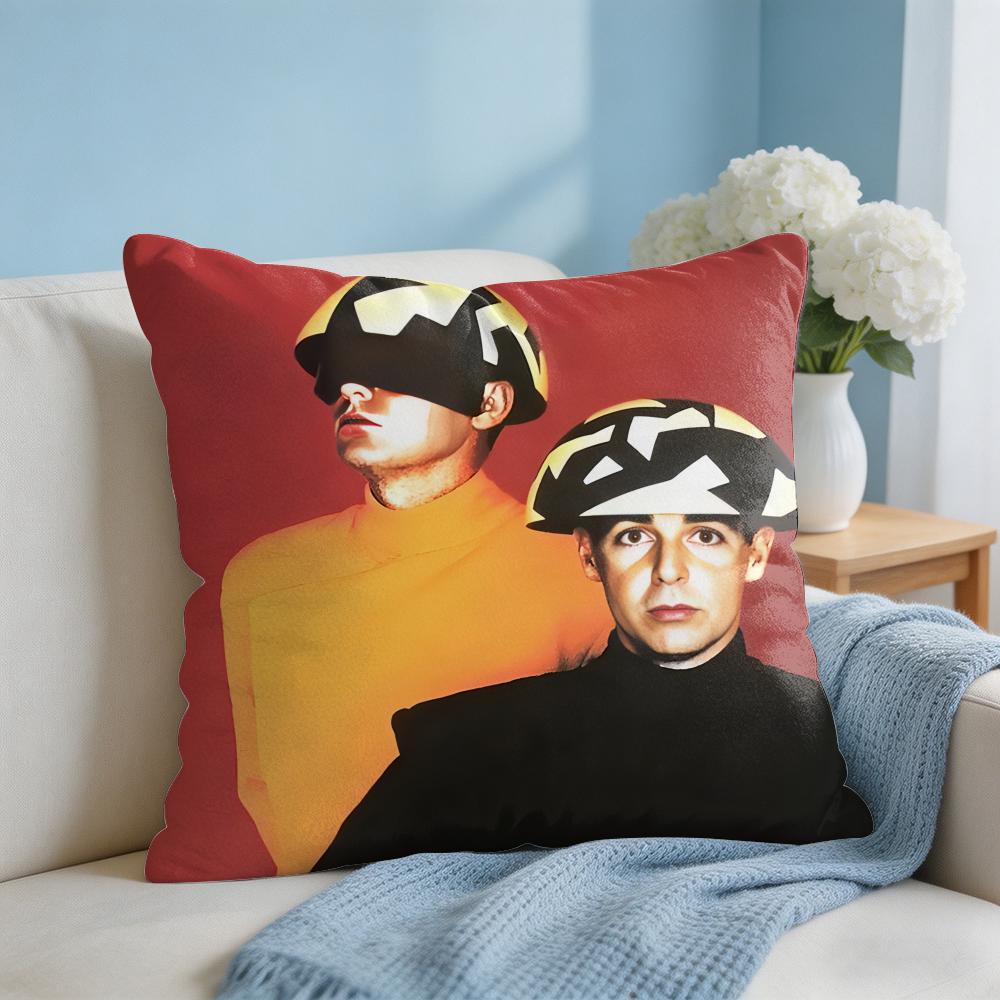Music PPet Shop Boys Band Cushion Cover Square Pillow Bedroom Sofa Leisure Comfort Living Room Home Decoration X