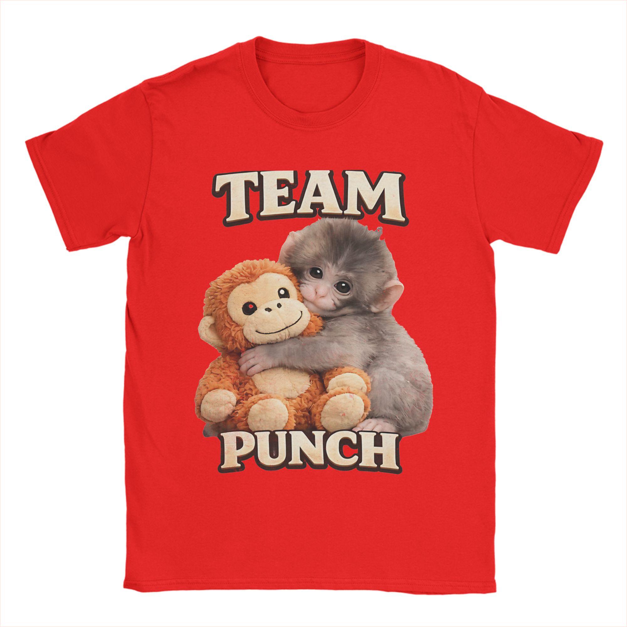 

Punch Monkey Funny Animal TShirt Beach Hipster T Shirts Mens Cotton O Neck Oversize Top Tees Short Sleeves Vintage Tops S