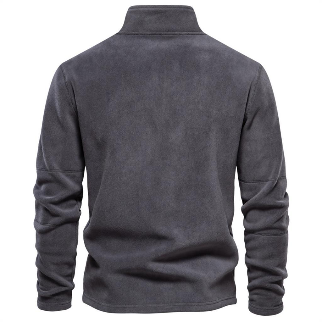 Men's Autumn and Winter New Item Standing Collar Half Zipper Long Sleeved Sweatshirt Standing Collar Cross-border Trend Versatile Men's Fleece Top