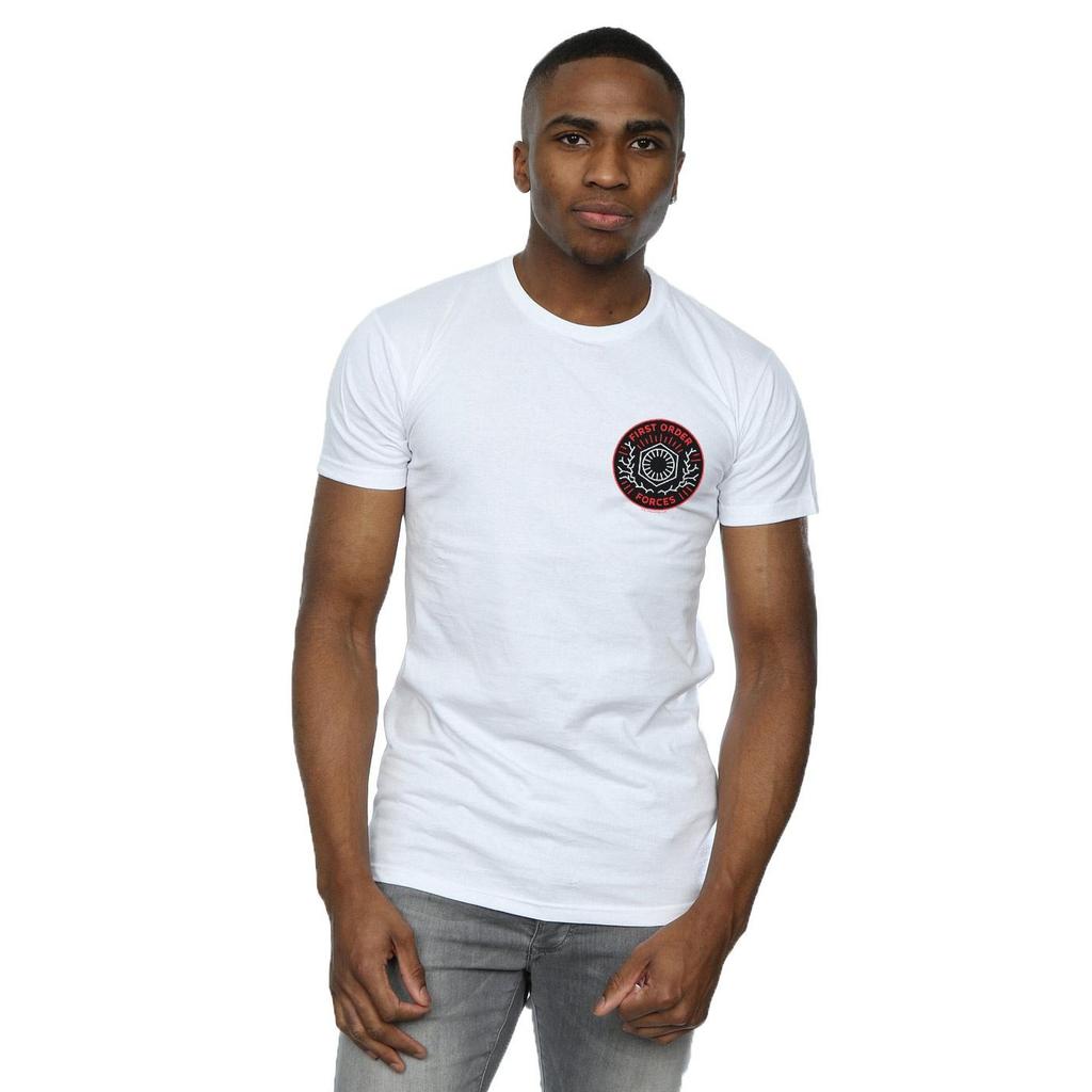 Star Wars: The Rise of Skywalker Mens Star Wars The Rise Of Skywalker First Order Forces Breast Print T-Shirt