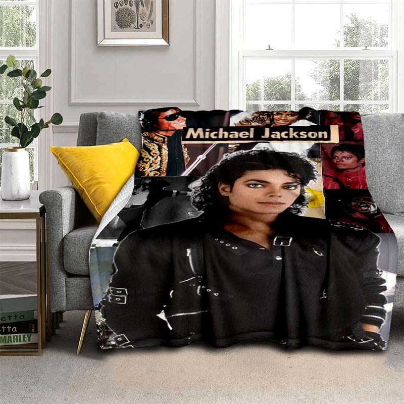 Available In Various Sizes, These M-Michael J-Jackson Printed High-definition Blankets Are Soft and Comfortable, Customizable
