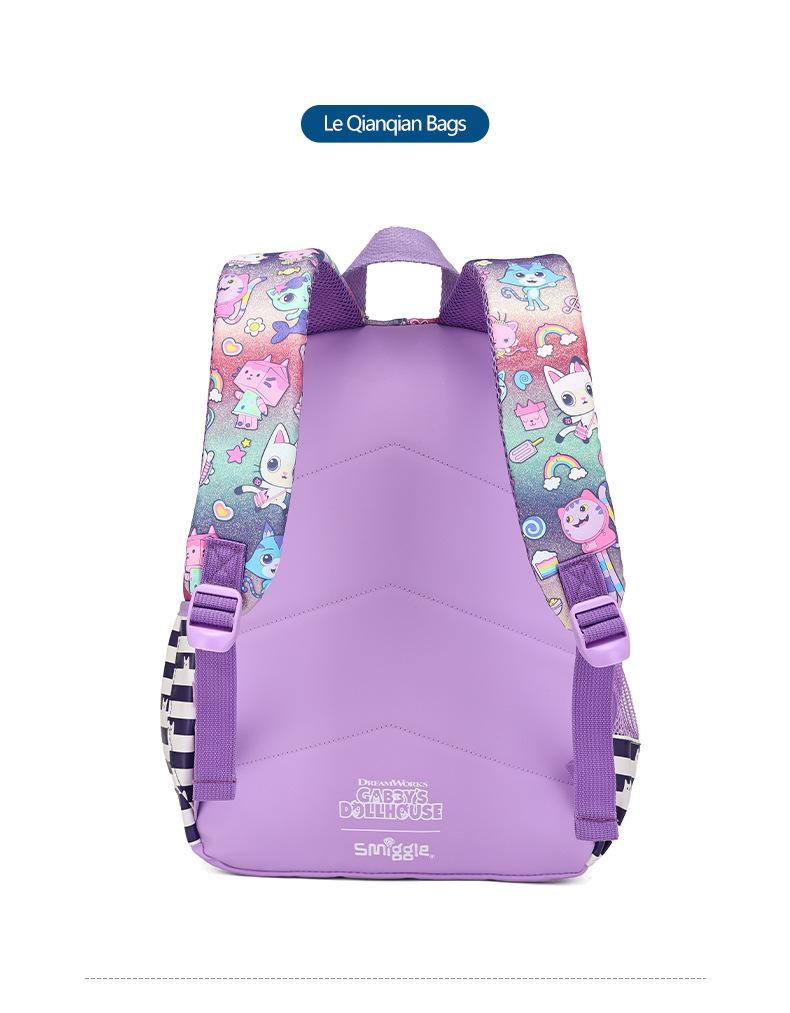 Australian Smiggle School Backpack: Large Capacity, Lightweight Casual Bag for Primary School Boys and Girls