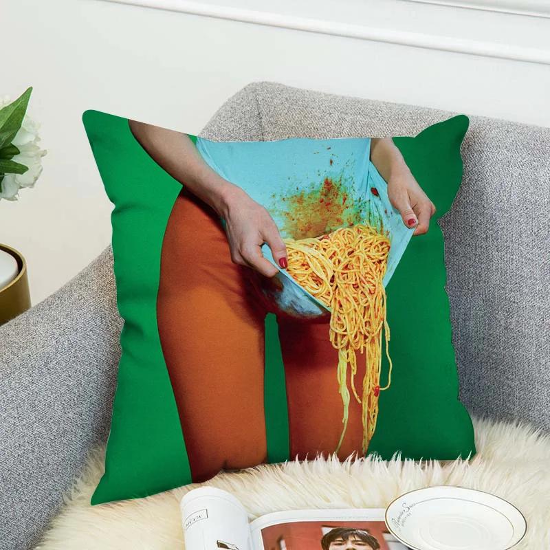 T-Toiletpaper Magazine Cushion Cover 4545 Decorative Pillowcase 40x40 Cushions Home Decor Pillowcases for Pillows 45x45 Pillow
