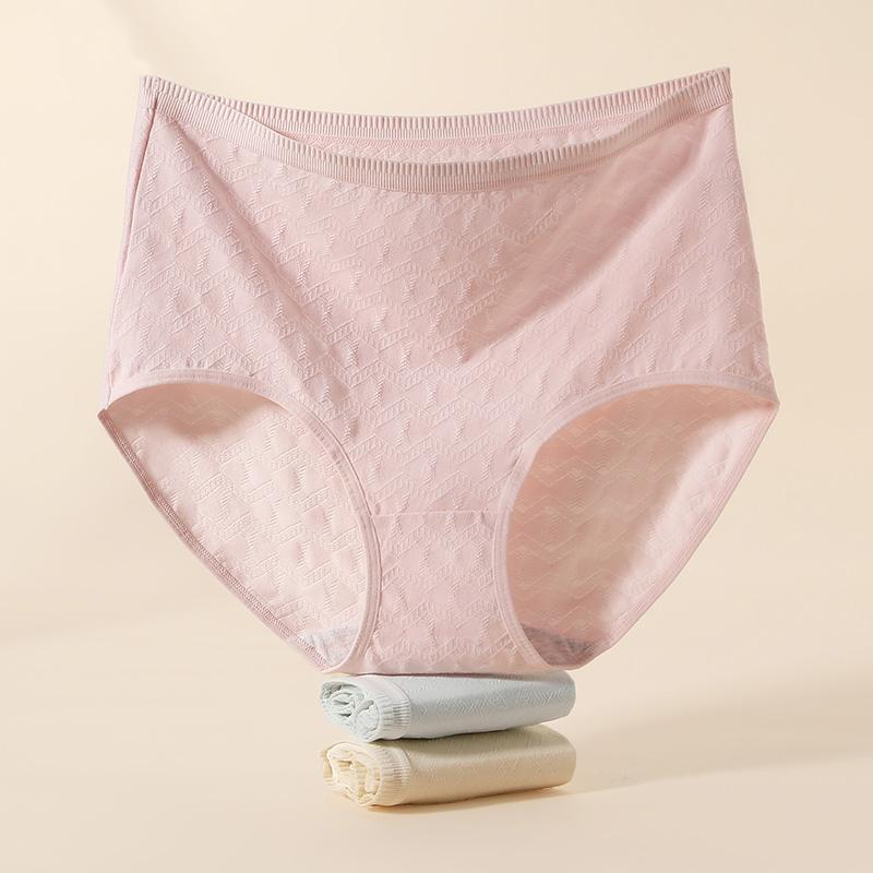 Fentenggan Women's Antibacterial High Waist Light Abdominal Compression Underwear (3-Pack)