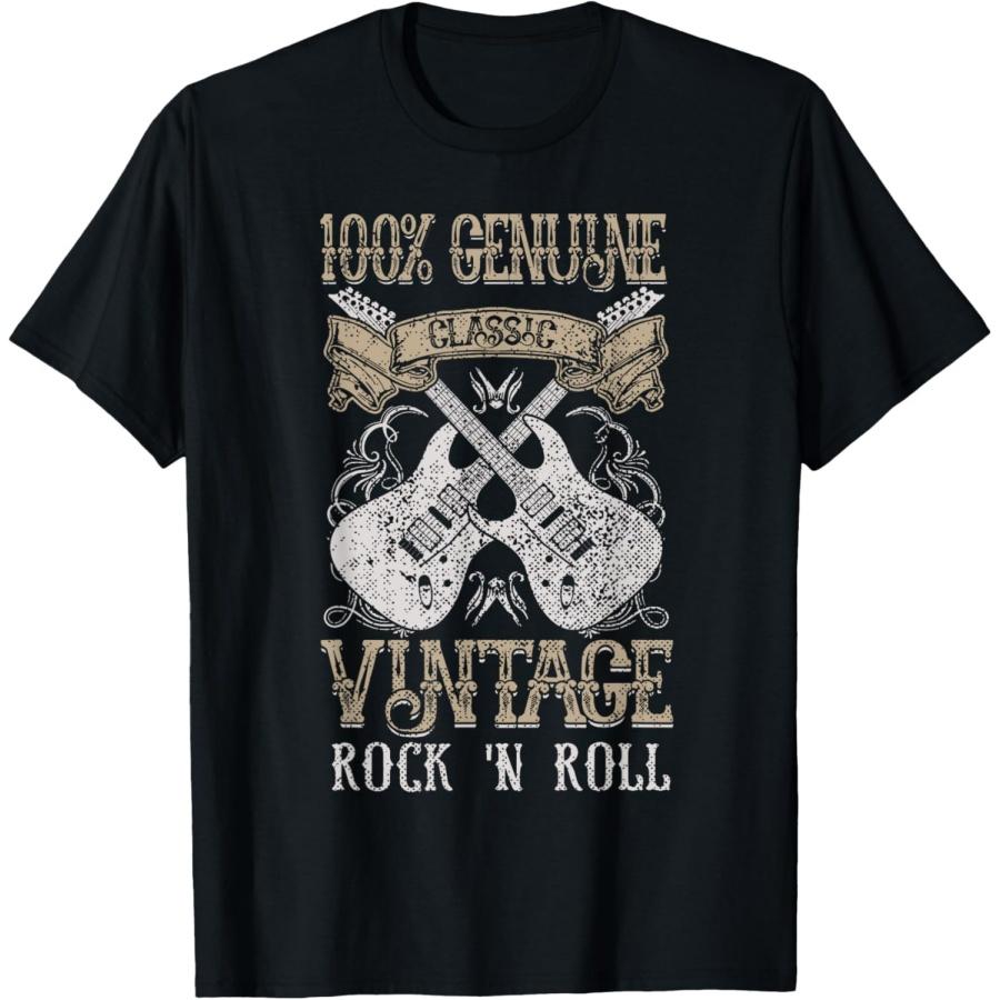 Classic Vintage Rock  n Roll Music Guitars Gift T-Shirt XXXXXL чёрный