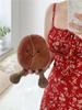 Coffee Bean Plush Toy Pendant - Comfort Doll