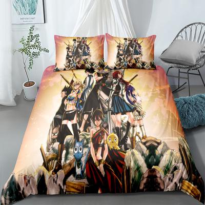 Ensemble de Literie pour Enfants Anime Fairy Tails King Queen Double Full Twin Simple Hérisson Ensemble de Linge de Lit