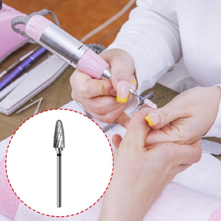 Universal Fit Tungsten Nail Grinder Bit With Ergonomic Texture For Secure Grip And Rapid Nail Polishing Removal