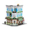Stadtstraßenszene Bausteine Set Modulares Haus DIY Steine Modellbausatz Kreatives Montage Spielzeug Dekoration Sammlerstück Geschenk für Erwachsene