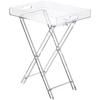Net rot Nordic acryl falten kaffee tisch transparent kleine tisch seite tisch faltbare hause balkon kaffee tisch