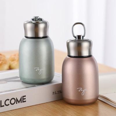 1ks 300ML Módní Mini Kávové Vakuové Termosky Krásná Nerezová Termoska Přenosná Cestovní Láhev na Vodu s Víčkem Šálky