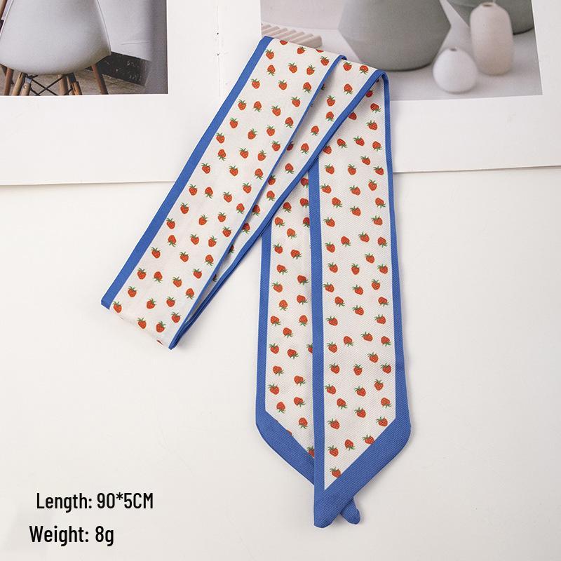 Korean Style Multifunctional Scarf: Long Ribbon Belt, Decorative Tie, Bag Accessory, Streamer, Customizable Headband for Women.